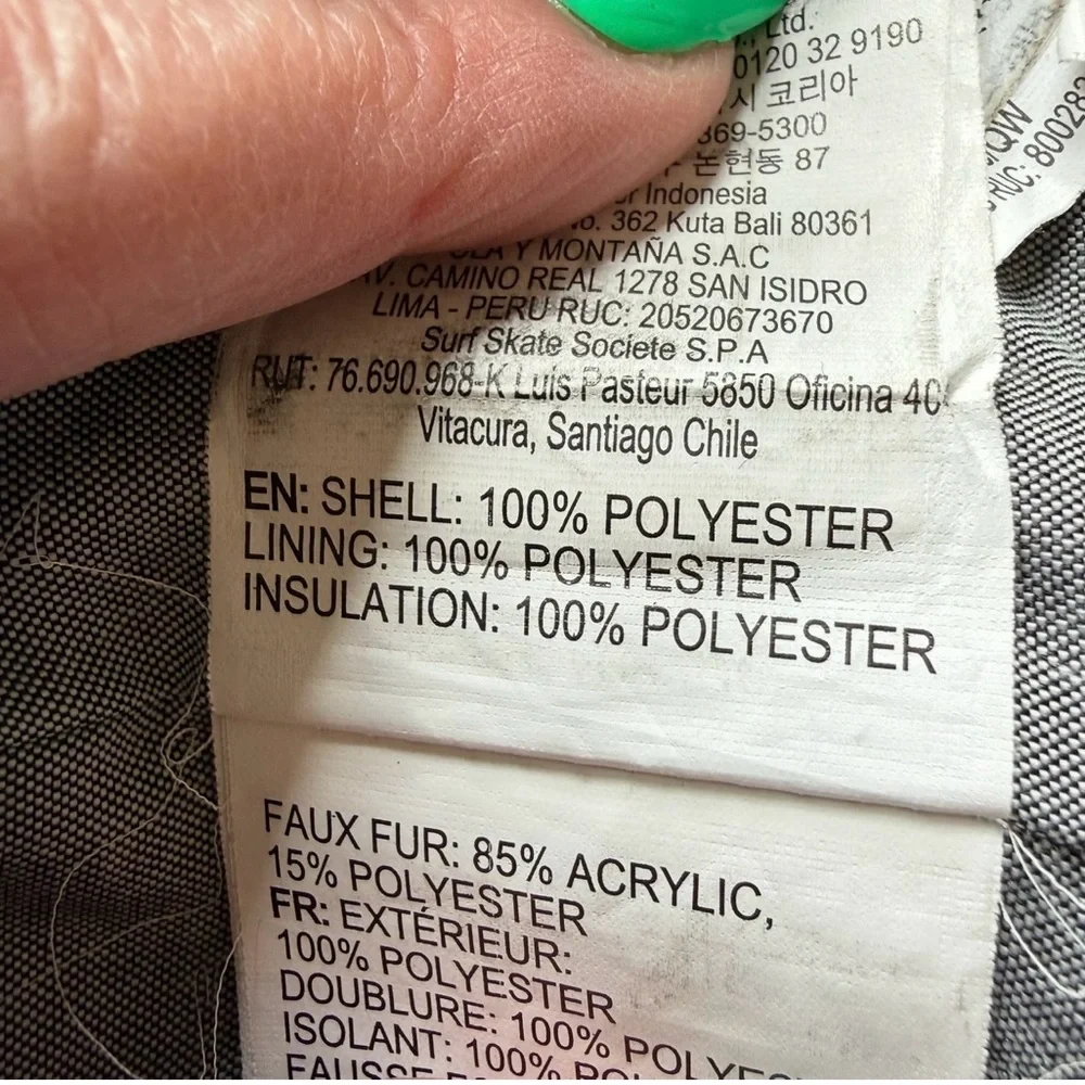 Roxy Black and Brown Puffer Jacket with Dryflight 5K Size XS Winter Cozy - Picture 10 of 16